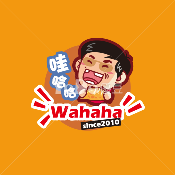 Q版Logo設計-哇哈哈