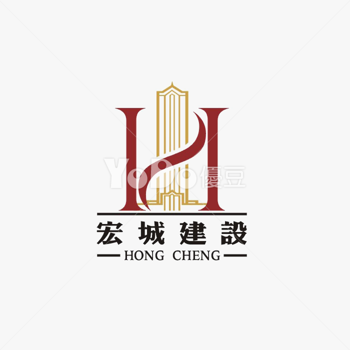 圖像Logo設計-宏城建設