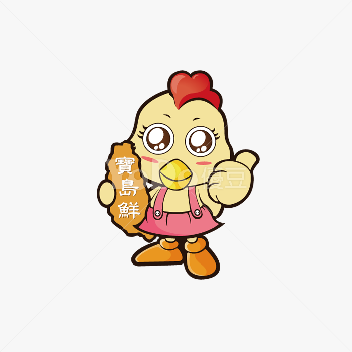 Q版Logo設計-寶島鮮