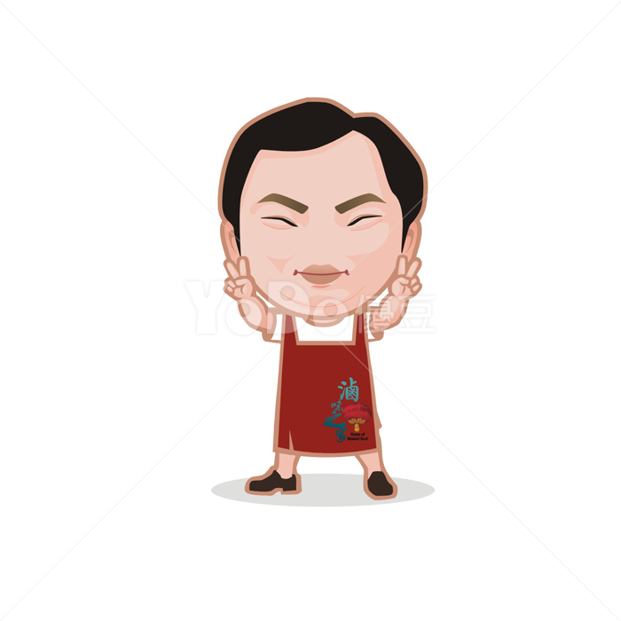 Q版Logo設計-阿貴