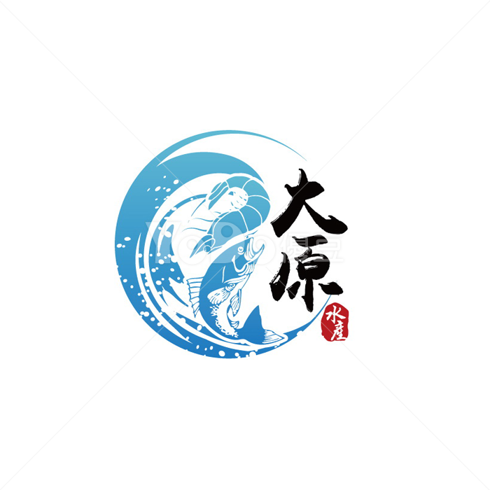 手繪Logo設計-太原水產