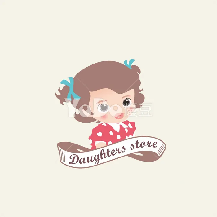 Q版Logo設計-Daughters