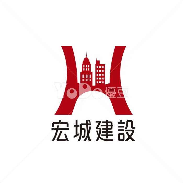 圖像Logo設計-宏城建設