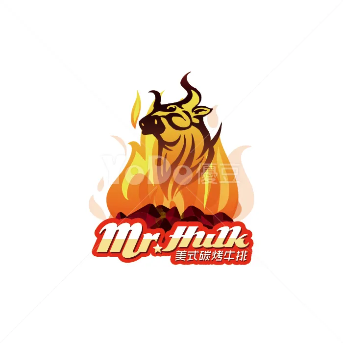 圖像Logo設計-厚客牛排