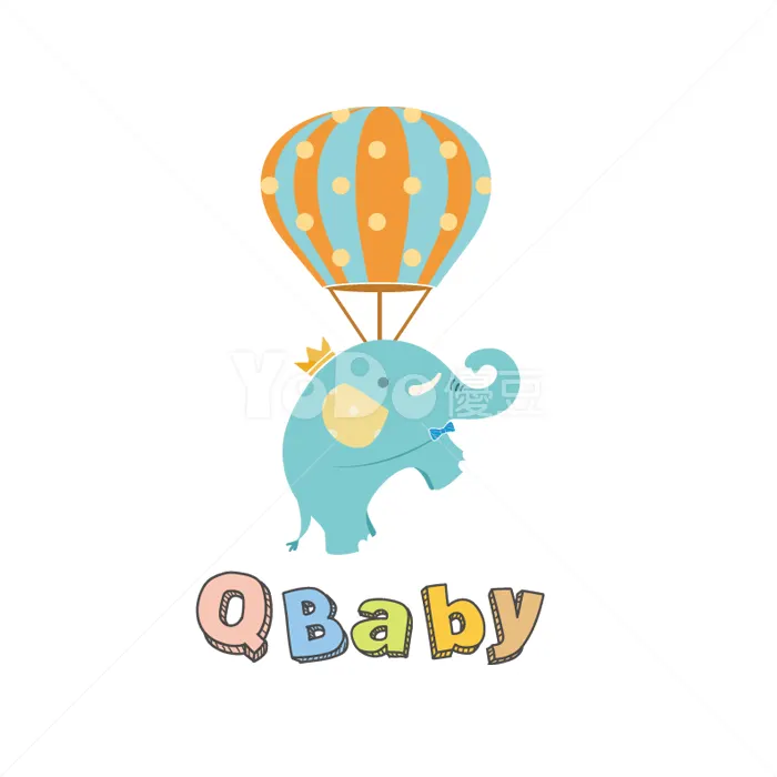 圖像Logo設計-Qbaby