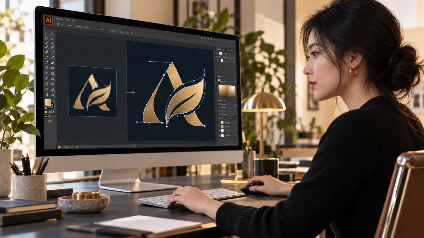 印刷廠或設計公司都會問有沒有Logo原始檔？AI生成的Logo要怎麼做成原始檔呢？