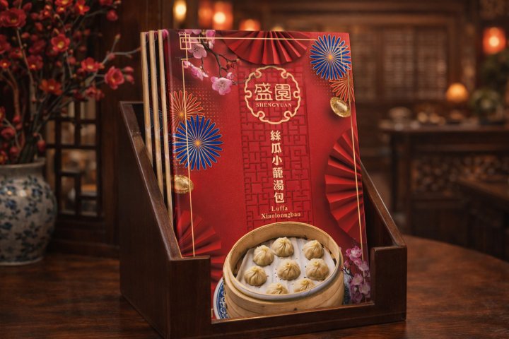盛園菜單設計