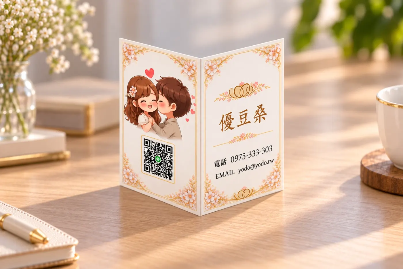 雙面對折名片
